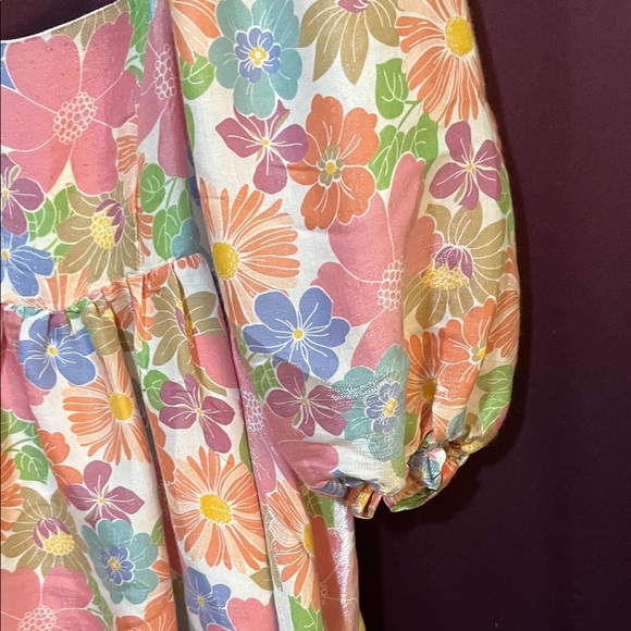 Storia Wildflower Fields Babydoll Mini Dress - Picture 4 of 5